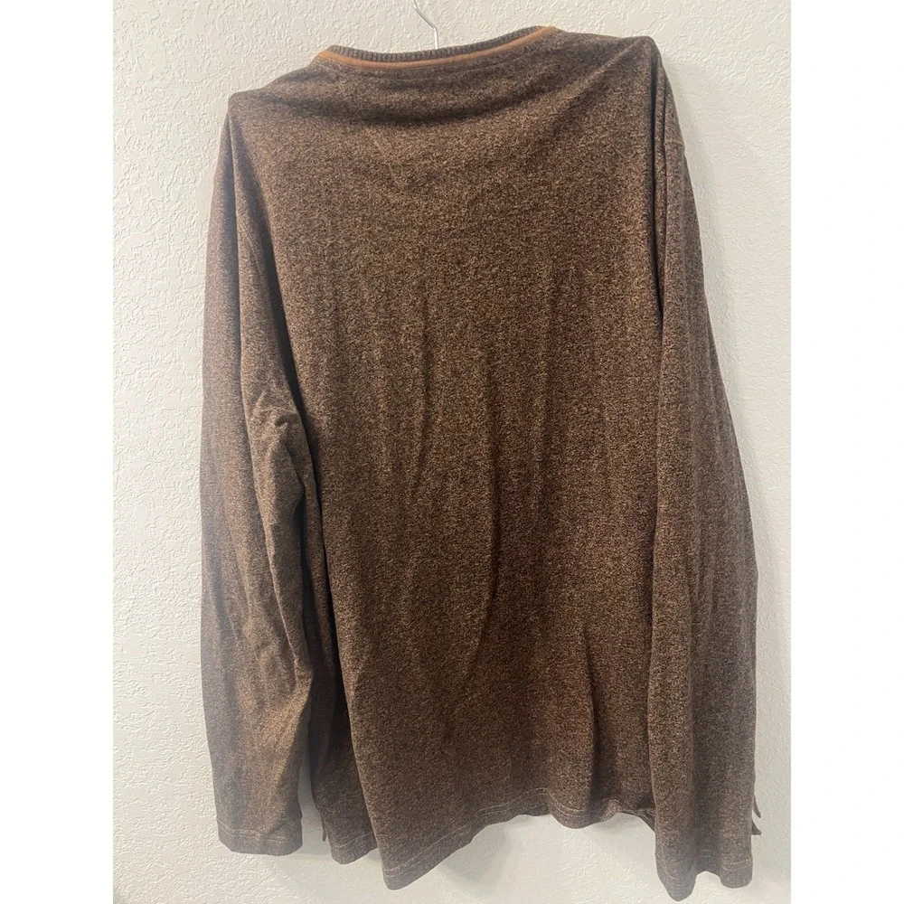 Robert Graham Men's Olive Green Long Sleeve Crew‎ Neck Sweater - Size XL